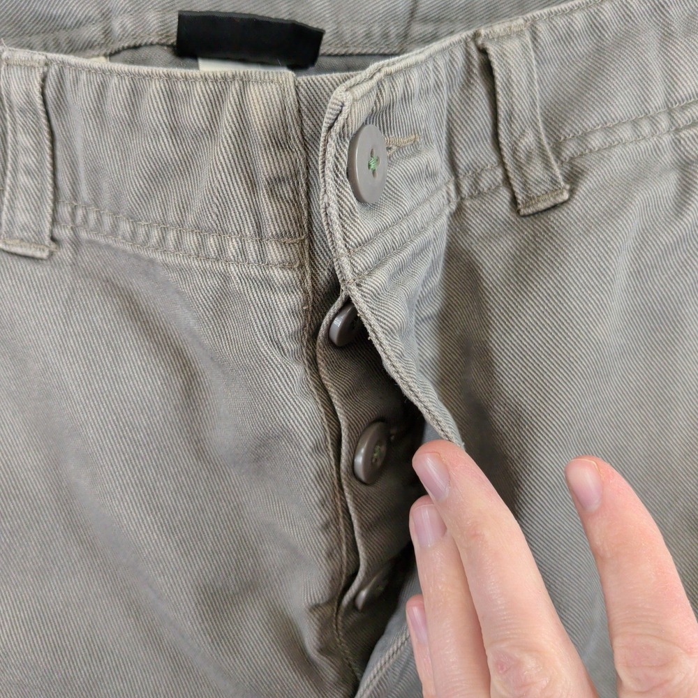 Patagonia Mens 34 Organic Cotton Cargo Pants Gray Gravel 55375 Fall 2008 Y2K - Picture 6 of 11